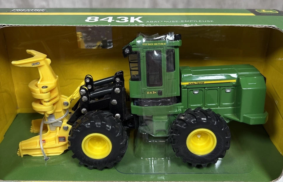1/50 Ertl John Deere 843K Feller Buncher Logging Prestige Collection Diecast - Image 3 of 4