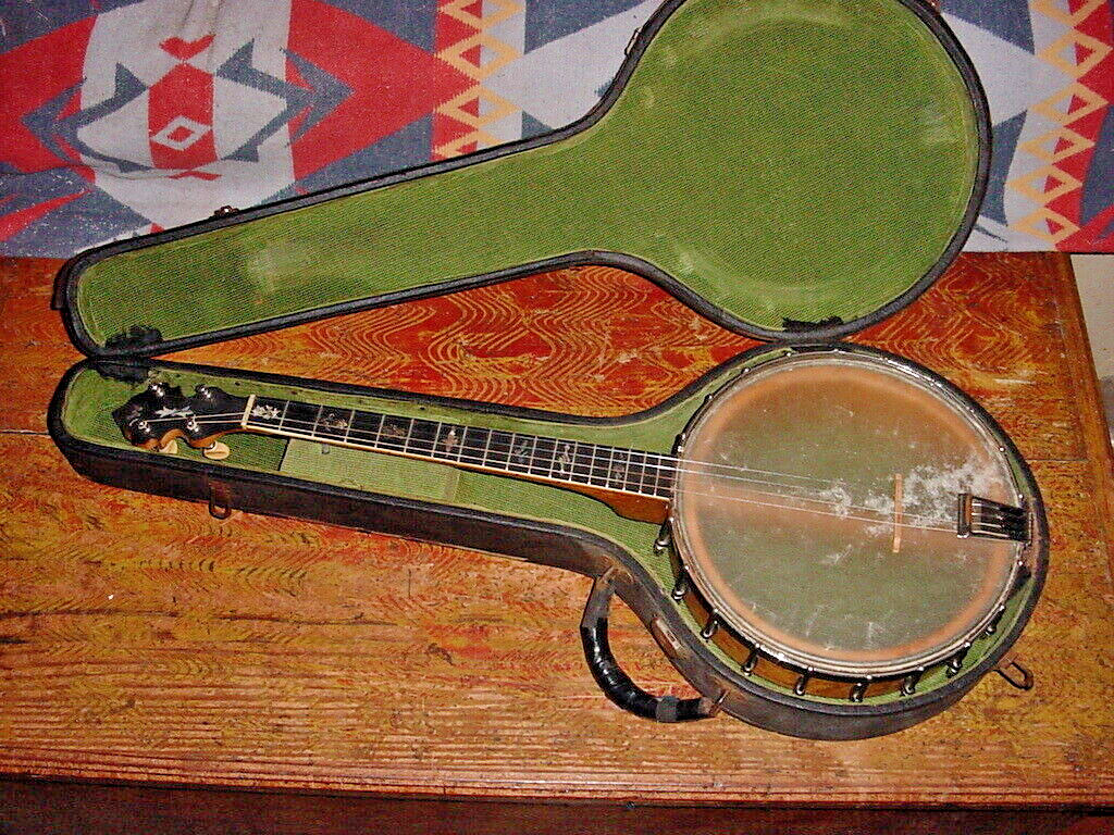 バンジョー Tenesy VINTAGE TENOR WURLITZER BANJO BIRDSEYE MAPLE SAMPLER MARKERS
