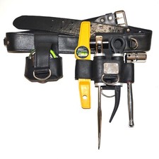 Scaffolder's Tool belt set - Tape, Level, & Scaffold Spanner holders (R57)