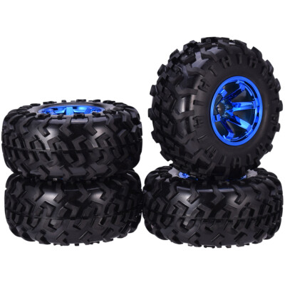 Drfeify 4pcs Échelle Hors Route Pneus 12 Mm Hex Rc Roues Crawler Roues Pneus Set Accessoires pour 1/14 1/16 Rc Voiture (Blue Drfeify 4pcs Échelle Hors Route Pneus 12 Mm Hex Rc Roues Crawler Roues Pneus Set Accessoires pour 1/14 1/16 Rc Voiture (Blue