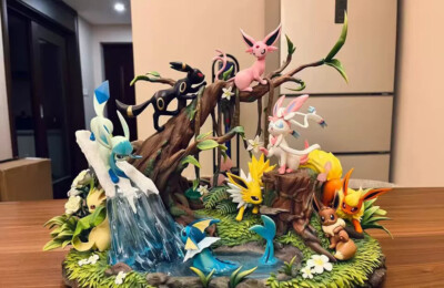 EEVEE FAMILY Figure Painted Statue Anime PVC Model