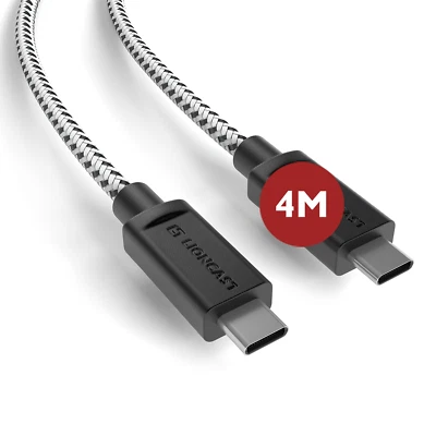 Lioncast PS5 Ladekabel Controllerkabel 4m Schnell-Ladekabel, Sony PlayStation 5