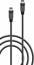 Insignia- 6' 6ft S-Video Cable for TV and most video devices - Black