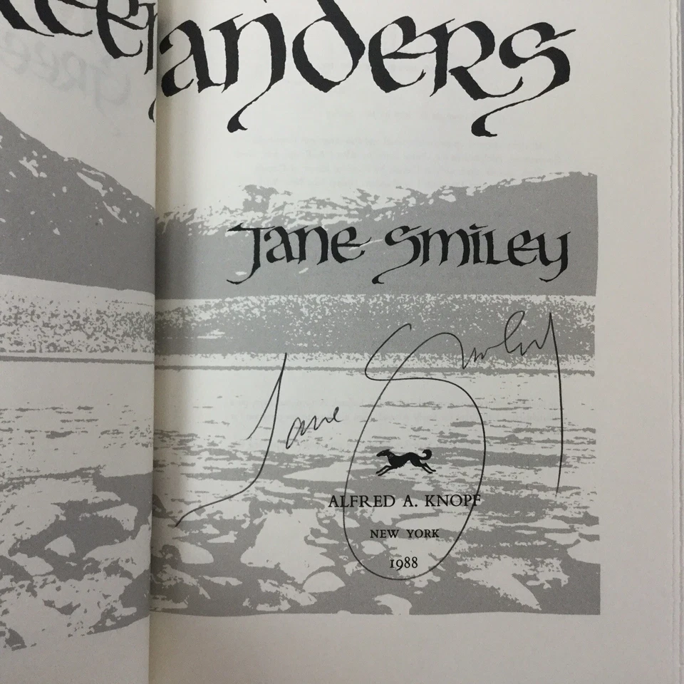 Jane Smiley THE GREENLANDERS H/C Signed 1st Edition 1988 - Image 4 of 4