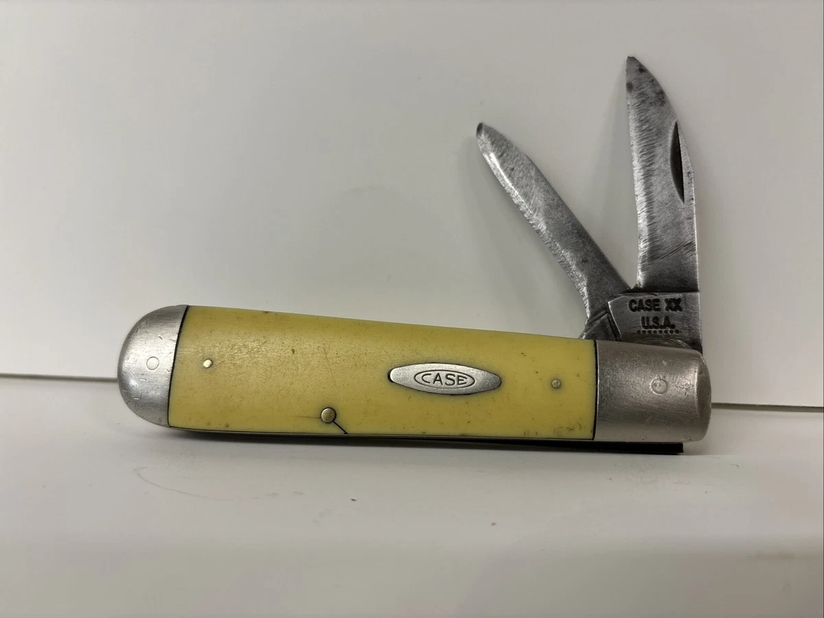VINTAGE CASE XX 8 dot, 32991/2 YELLOW JACK KNIFE. | eBay