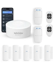 Tolviviov Wireless Home Security System – 10-Piece DIY Kit with App Alerts