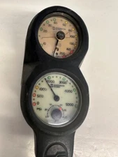 Sherwood Depth/ Pressure gauge with Compass, In-Line Gauge Scuba Diving used