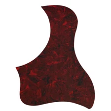Acoustic Guitar Pickguard Anti-Scratch Guard Plate Self Adhesive Bird Shape Red 