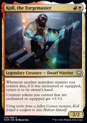 MTG Magic the Gathering Koll, the Forgemaster (220/461) Kaldheim LP