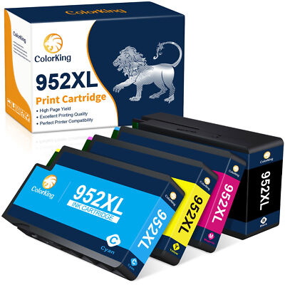 4PK 952XL Ink Cartridges For HP 952 Ink Officejet Pro 7740 8710 8210 8720 8715