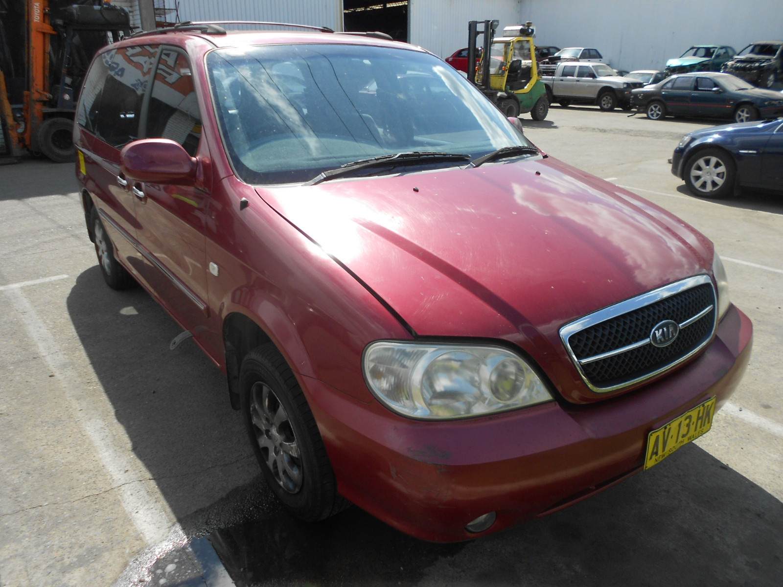 2004 Kia Carnival Roof Rack Cross Bars S/N V6882 BI3269 eBay