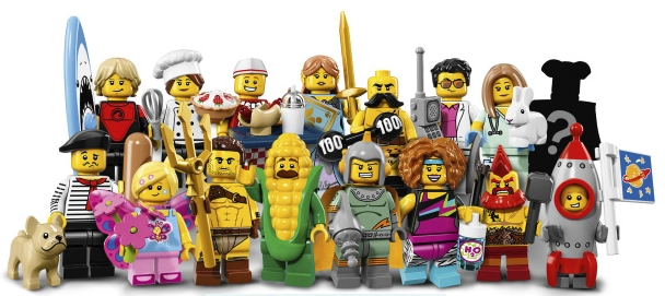 ぴ出品 Lego 71018 Collectible Minifigure Series 17: Complete Set of 16