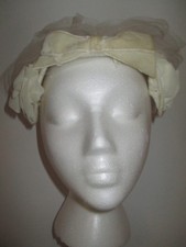 Vintage 1950'S WOMEN'S HAT WHITE union made
