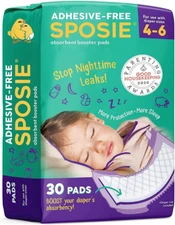 Diaper Booster Pads, Size 4-6, 30 Count - Hypoallergenic, Dermatologist and P...