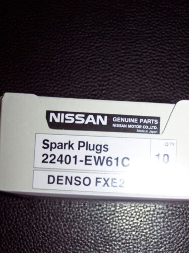 Nissan Infiniti OEM spark plug set of 6 Nissan 22401-EW61C Denso FXE22HR11 - Picture 3 of 3