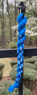 Turquoise bandana keychain(1-100% Cotton Bandana,1 Carabiner, 2-1   Split Rings)