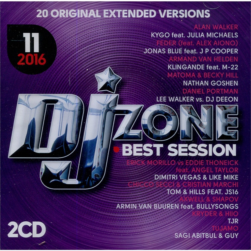 DJ ZONE BEST SESSION 11/2016 doppio CD unmixed selection per DJ originale NUOVO
