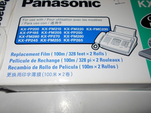 Sealed Panasonic KX-FA136 Genuine Original Ink Film Replacement 1 roll 0323
