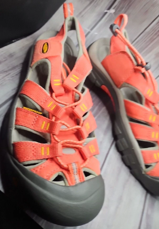 Keen Sandalias de Senderismo Calzado Niñas Niños Naranja Caliente Coral Gris Zapatos 8 Oferta Foto 4 de 4