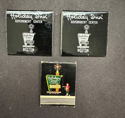 Vintage Holiday Inn Govt Center Boston Penthouse Suite Cleveland Matchbooks