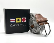 Men's Belt Braided Stretch woven Multiple Colors for Jeans, Golf Pants, 1 3/8"