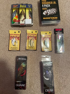 LOT 6th Sense MEPPS Booya Rapala Strike King Fishing Lures NIPS nib new bass kit