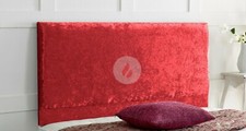 PLAIN HEADBOARD CRUSHED VELVET 20" - | SINGLE | DOUBLE | KINGSIZE BED HEAD