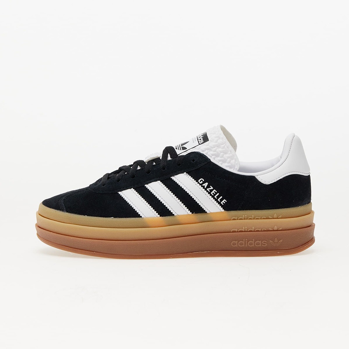 W Adidas Originals Gazelle Bold Black White IE0876 Womens Casual