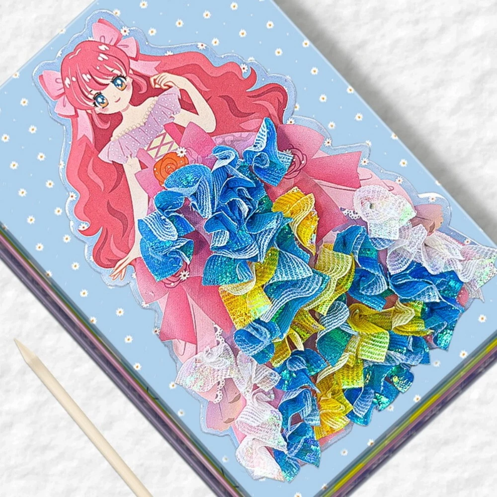 Poke and Play Princess Dress Up Dreamy Handmade DIY Toys Puzzle Creative  Sticker | eBay
