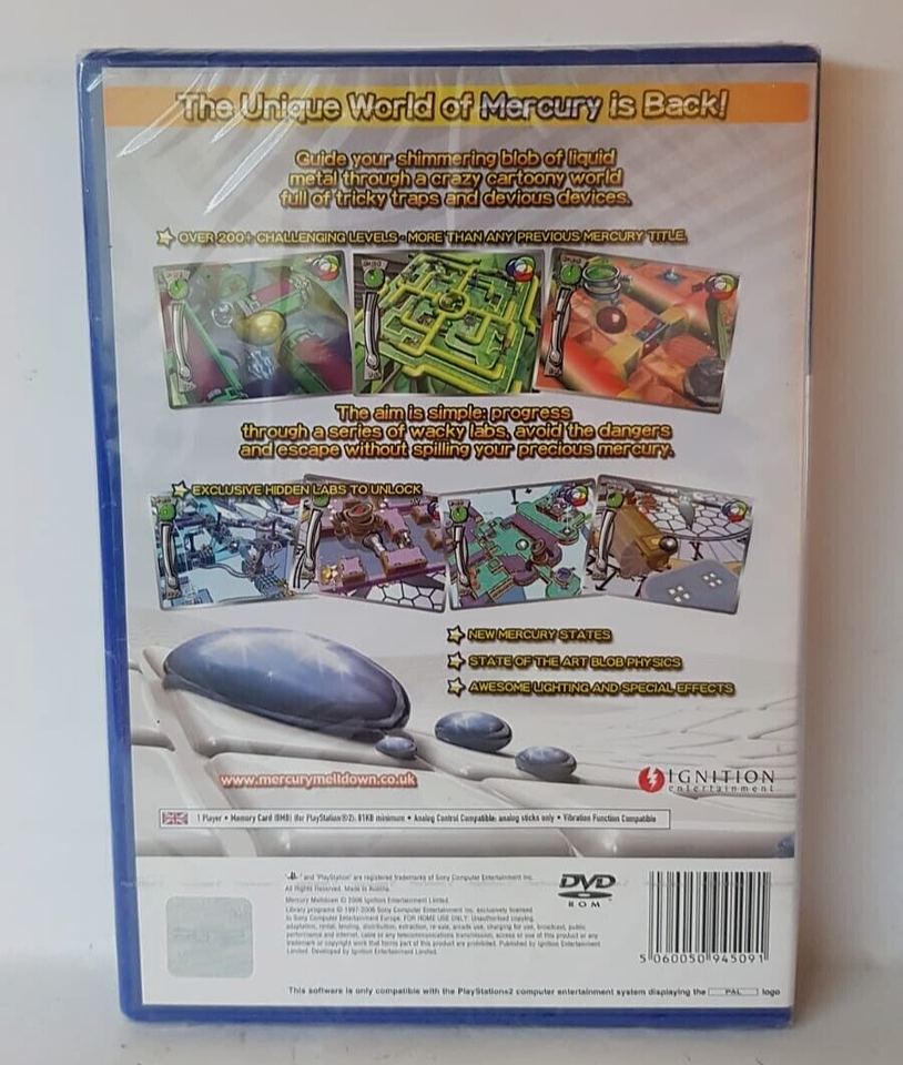 Jeu Mercury Meltdown Remix – PlayStation 2 PS2 Français, Neuf Sous Blister