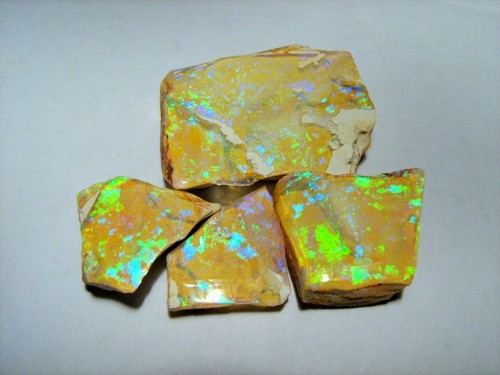 Australian Rough Opal 11.2g 56ct Parcel Rubbed White Boulder Opal Coober Pedy - Picture 4 of 9