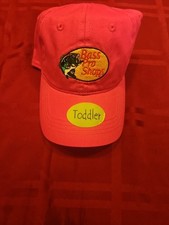 Bass Pro Shops Hat Adjustable Elastic Trucker Baseball Fishing Toddler Cap Pink