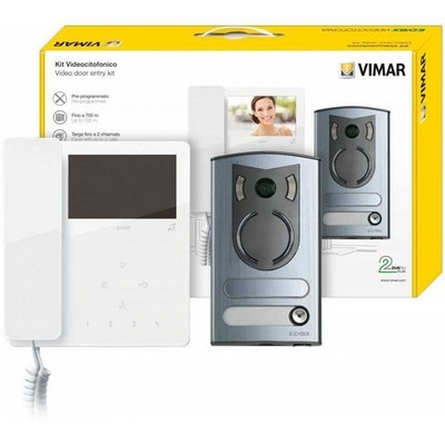 2-Draht Video Türsprechanlage Kit Mono/Bifamiliare Plus ELVOX VIMAR 7549/M