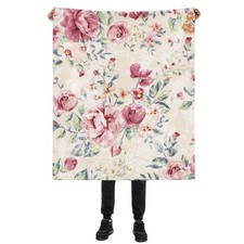 Wildflowers Rose Blanket, Botanical Floral Soft Lightweight Throw Blanket for...