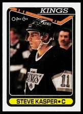 1990-91 O-Pee-Chee Steve Kasper #153 Los Angeles Kings