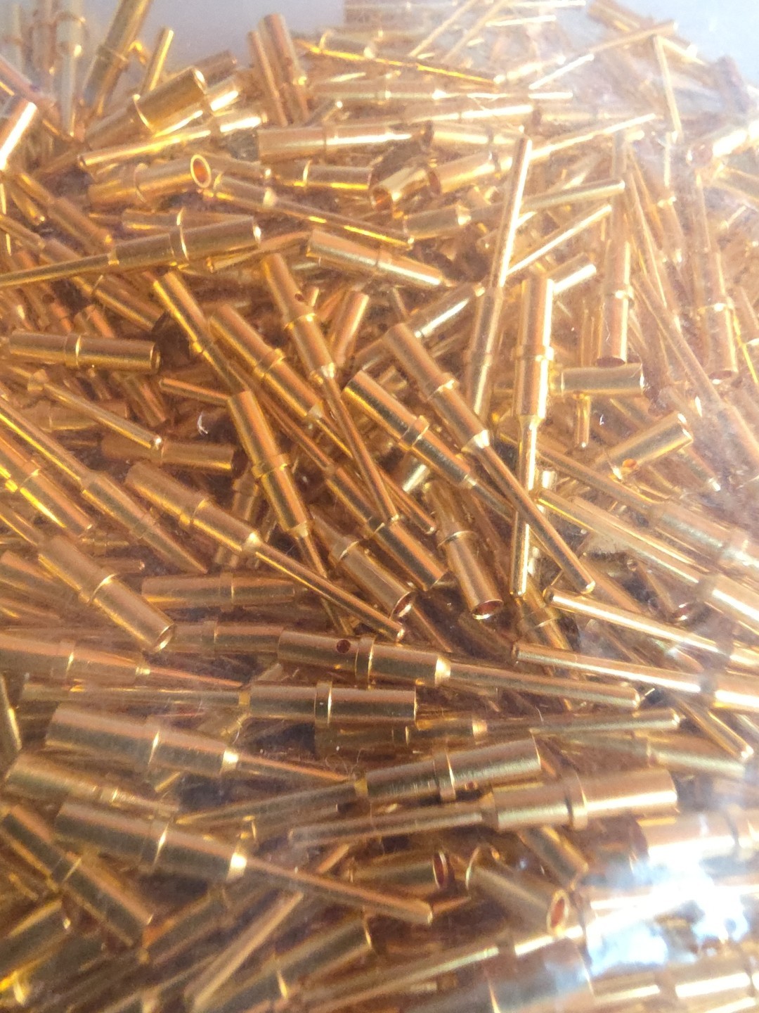 (30 Pcs) 0460-202-2031 TE Deutsch Size 20 Gold Solid Pin 20 AWG Free Shipping