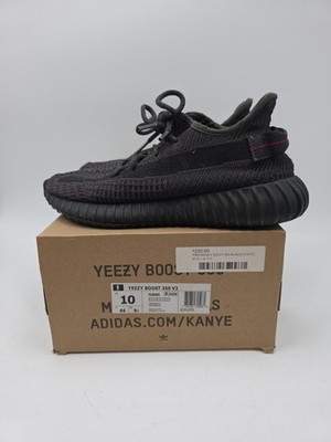 Adidas Yeezy Boost 350 V2 Low Black Non-Reflective Size 8 Mens