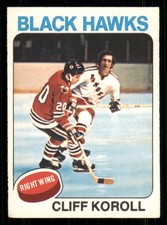 1975-76 O-Pee-Chee #139 Cliff Koroll