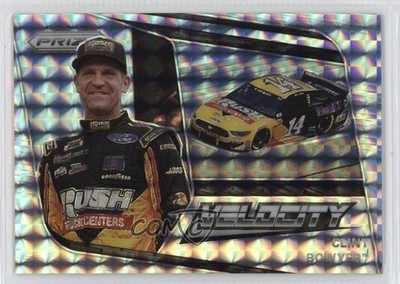 2020 Panini Prizm Velocity Silver Mosaic Prizm 82/199 Clint Bowyer #75 1q9