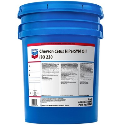 Chevron Cetus HiPerSYN 220 Synthetic Compressor Oil, 1 - 5 Gallon Pail | 259141