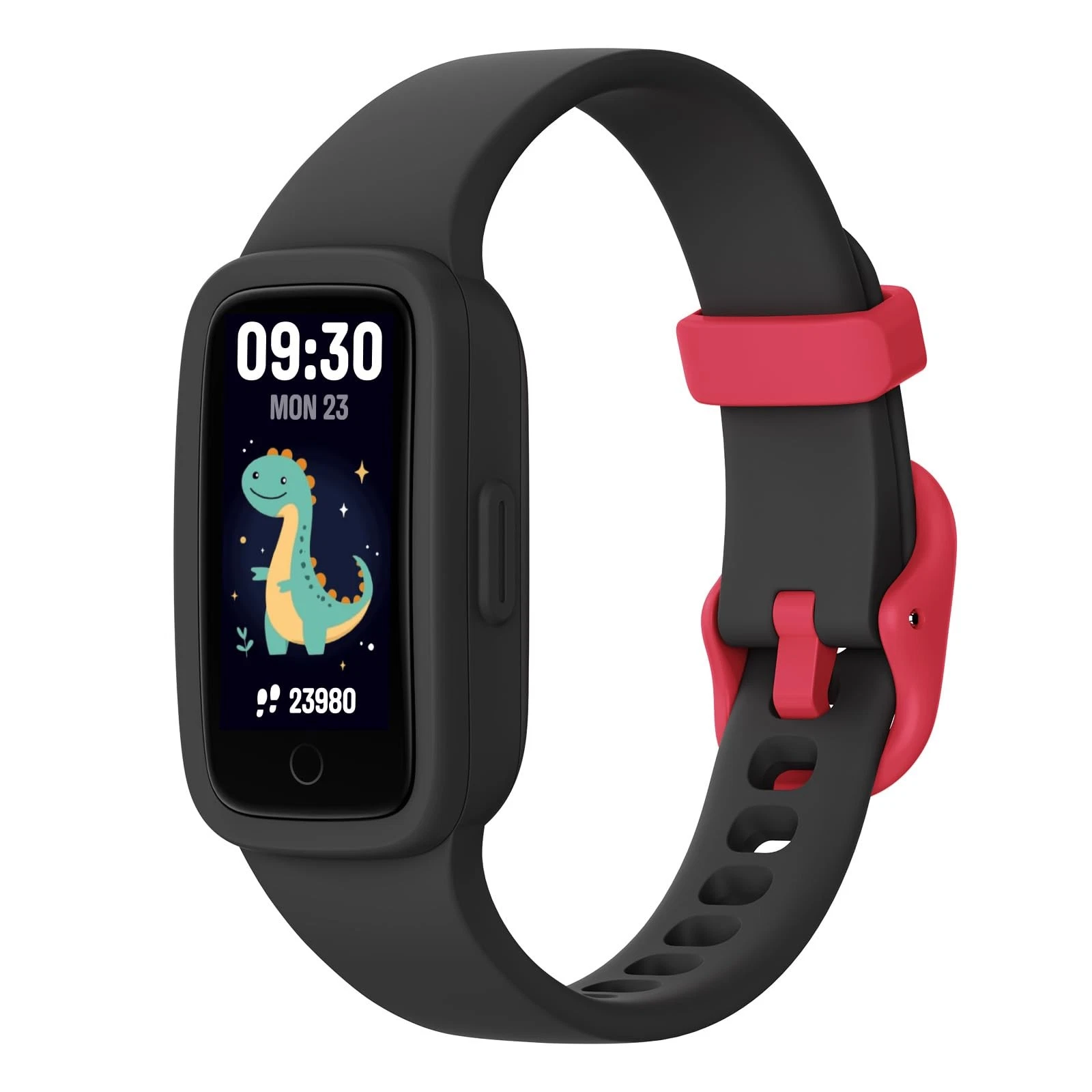 BIGGERFIVE Vigor 3 Kids Fitness Tracker Watch, AMOLED Screen, No App or Black