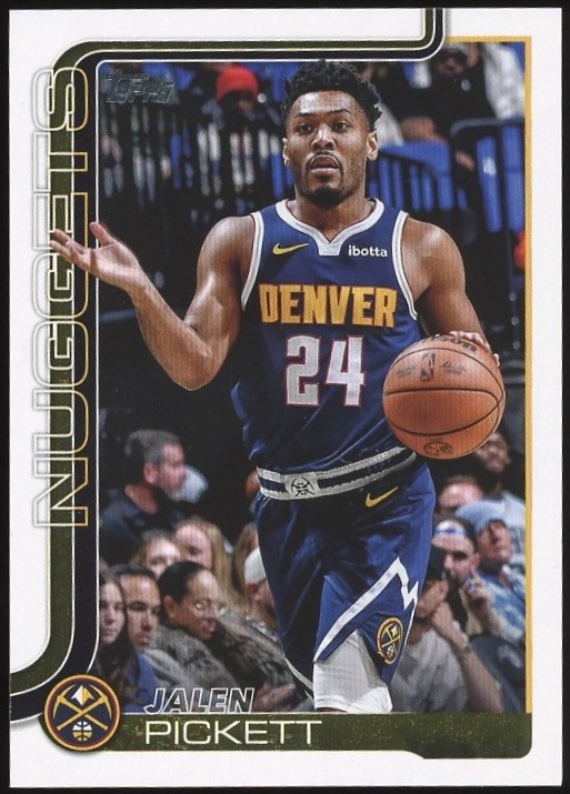 2025-26 Topps #107 Jalen Pickett Denver Nuggets Basketball Card