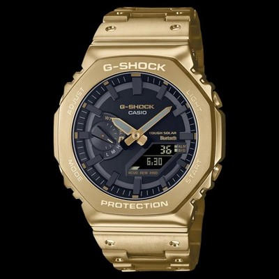 Casio G-Shock Casioak GM-B2100GD-9A Yellow Gold Full Metal Solar Watch GMB2100