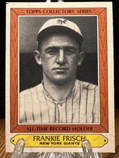 1985 Topps Woolworth All Time Record Holders #13 Frankie Frisch