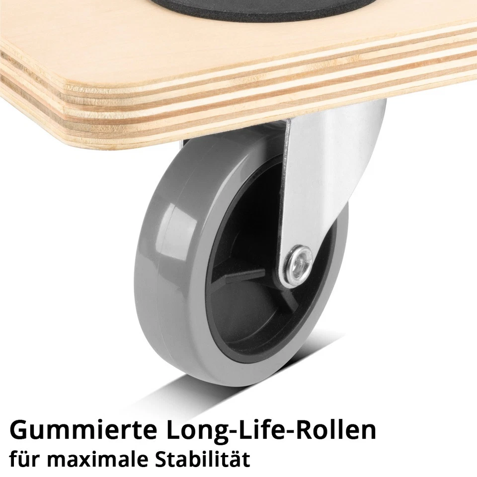 STAHLWERK Rollwagen 4er Set bis 250 kg 58x29 cm Rollbrett Transportroller - Bild 2 von 4