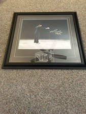 Mario Lemieux Signed Autographed 28X29 Photo Framed Penguins COA Consol Opening