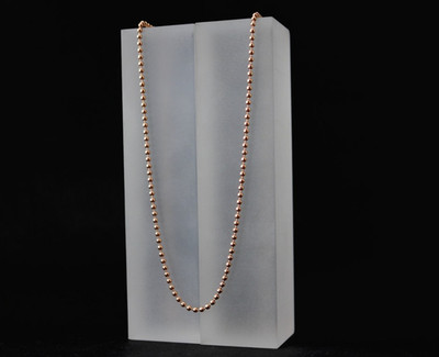 ROTGOLD Kugelkette 925 Sterling Silber 18k rose gold vergoldet | 45 60 80 100 cm