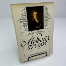 Louis-Philippe Memoirs 1773-1793 Hardcover 1977 Harcourt Brace French History