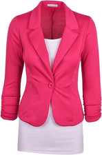 Women'S Casual Work Solid Color Knit Blazer