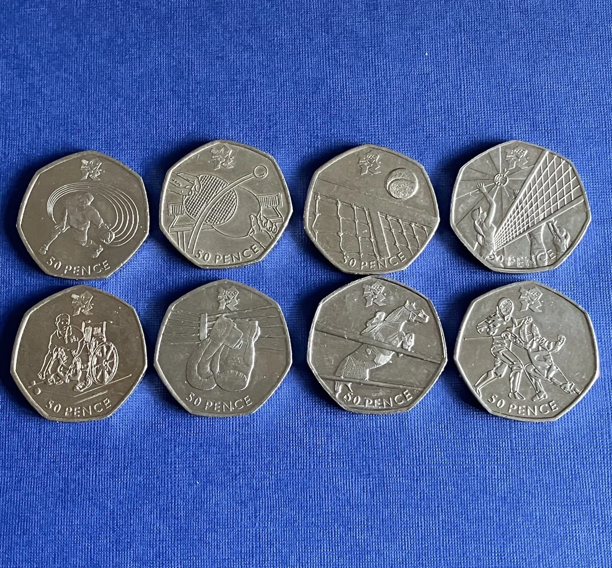 2012 London Olympic Games 50p Coin - Collectible UK Commemorative Coin In Great Condition